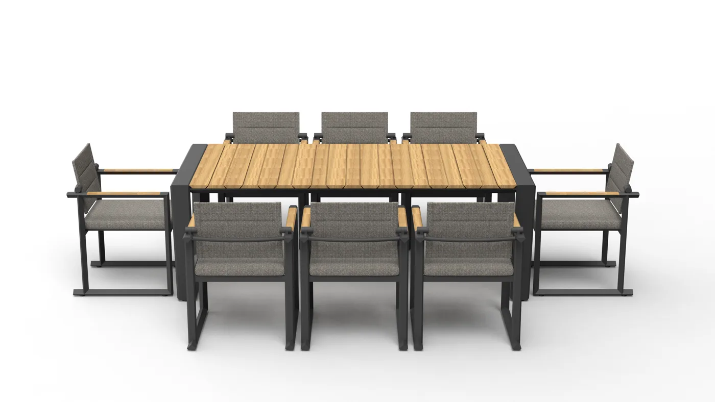 Bato sectional sofa set - assembled U-shape with coffee table