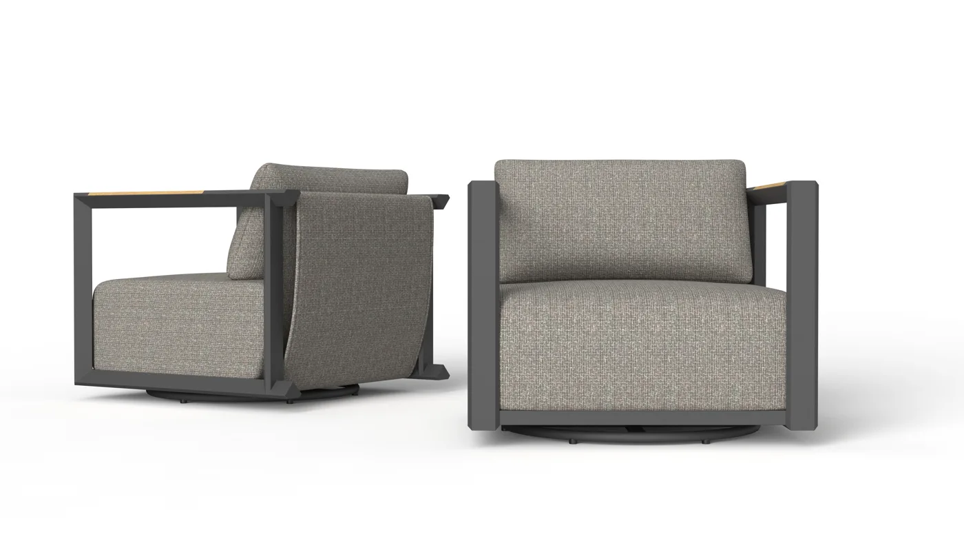 Bato swivel lounge armchair