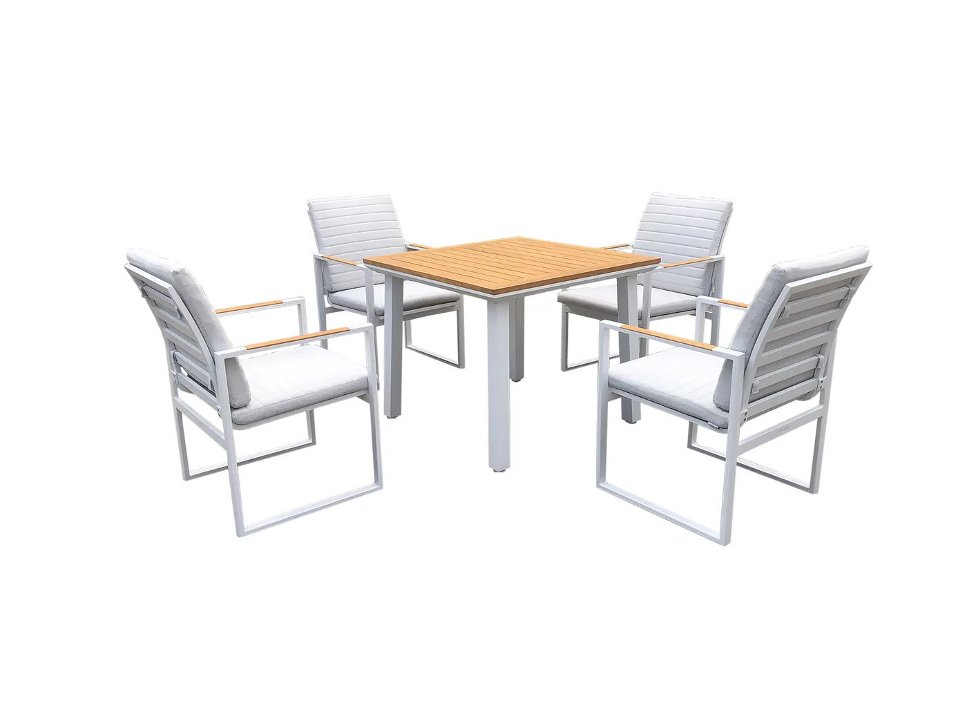 Bughaw dining set - square (4 chairs)
