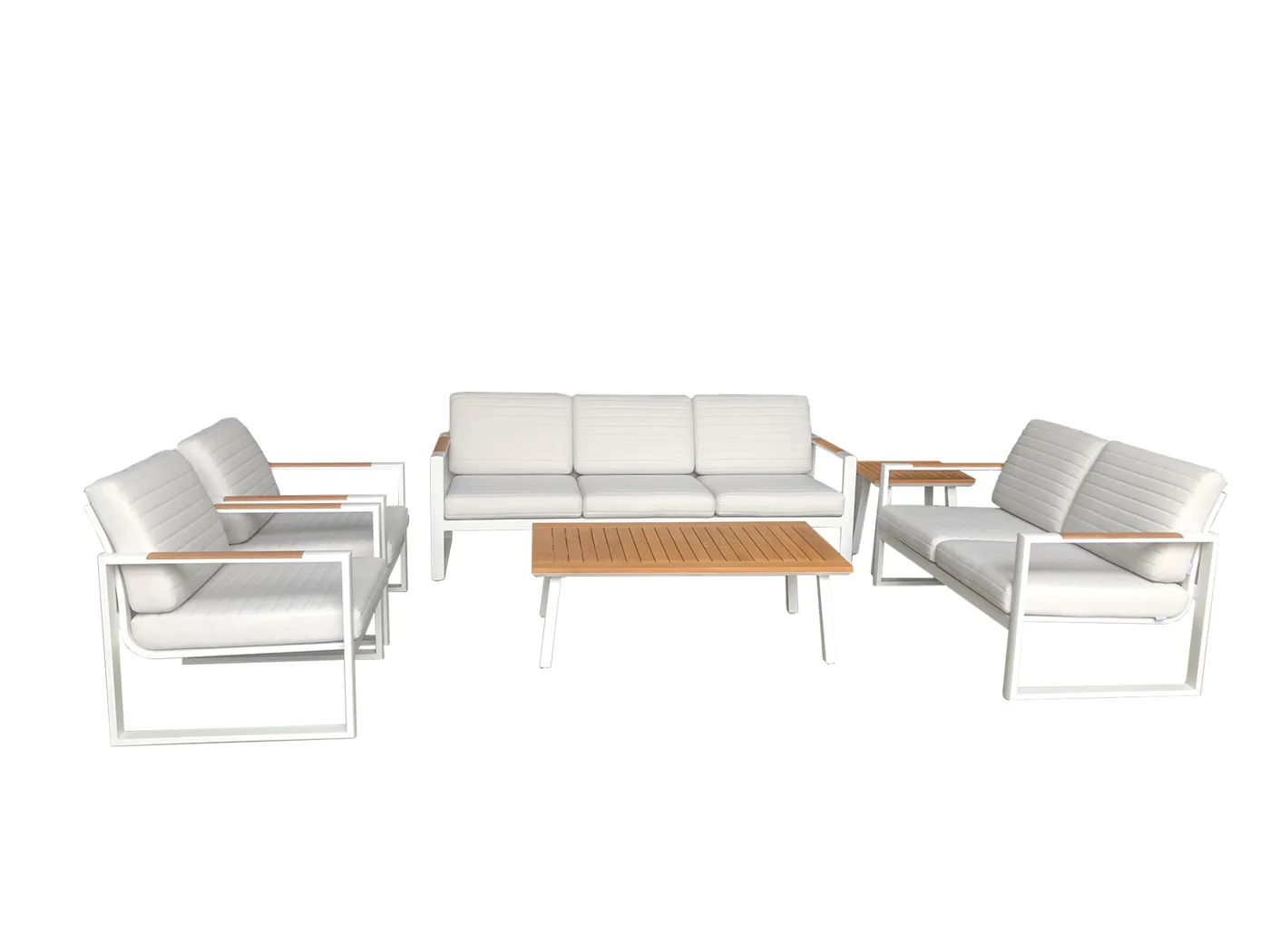 Bughaw sofa set - 3pc (3-seat sofa + 2 armchairs + coffee table)