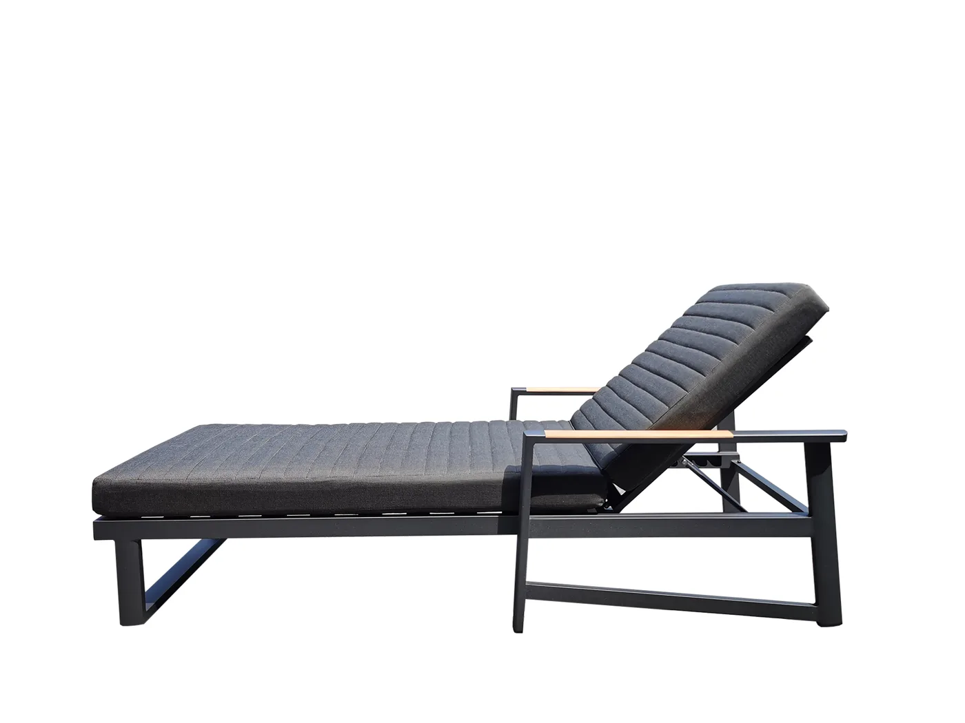 Bulan sunbed / lounger — dark aluminium frame