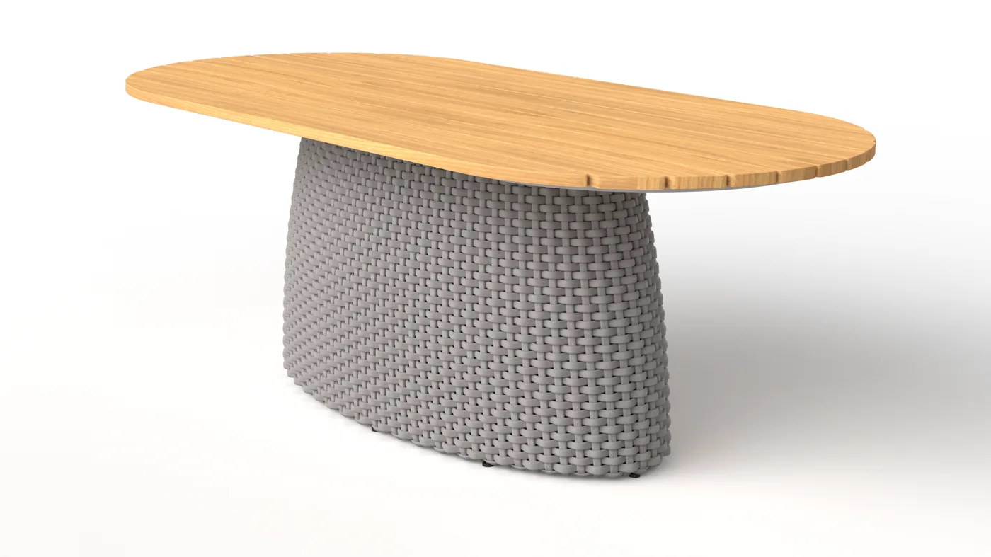 Sanga dining table (organic curved top, single)