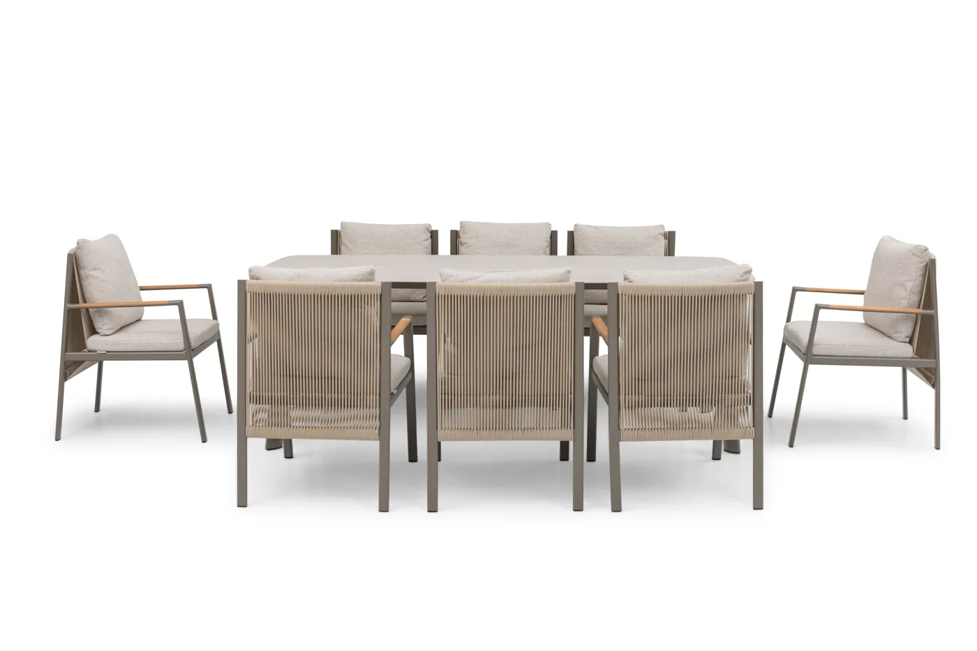 Yuta dining set (8-seat, studio)